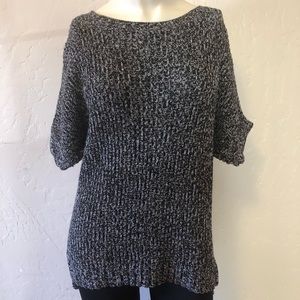 Loft high low sweater three-quarter sleeves XS